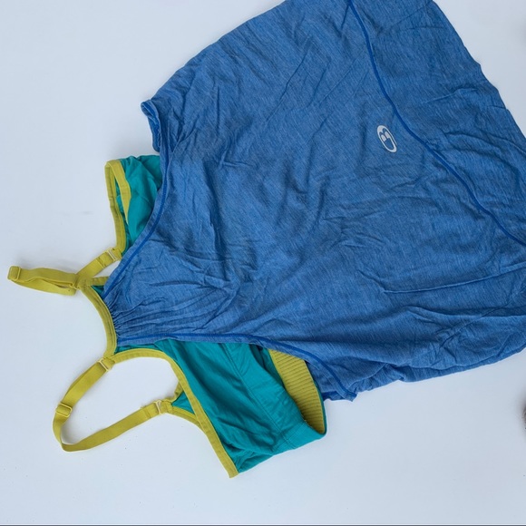 Icebreaker Merino Cool-Lite Spirit Tank  Blue - Picture 3 of 4